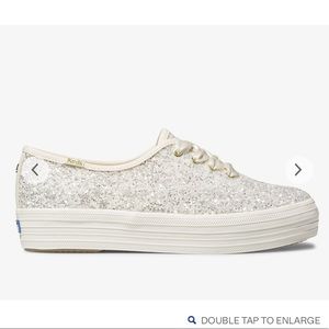keds x kate spade new york triple glitter sneakers